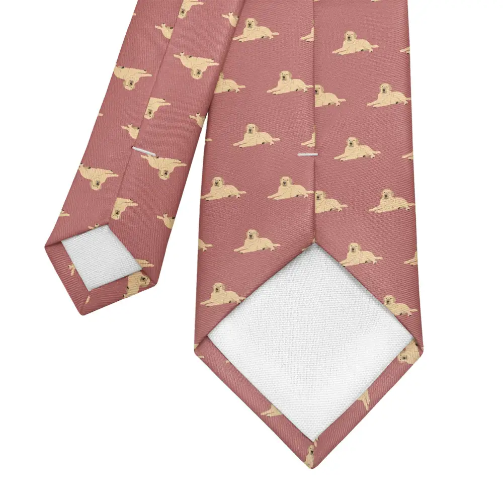 Refined Retriever Dog Motif Necktie