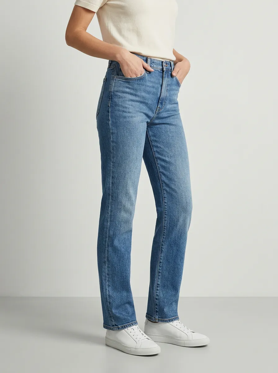 High-Rise Classic Women's Straight-Leg Jeans