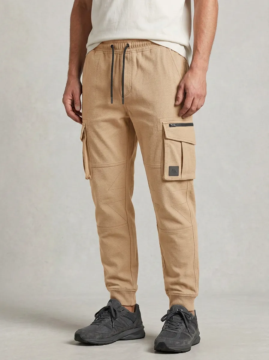 Contemporary Graphic Print Daily Wear Men's Cargo Jogger Pants