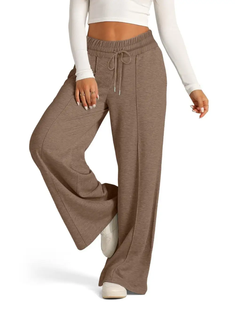 Flowy Wide Leg Drawstring Pants