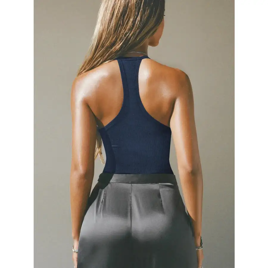 Cutout Ribbed Tank Top