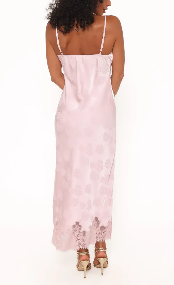 Tie V-Neck Maxi Dress