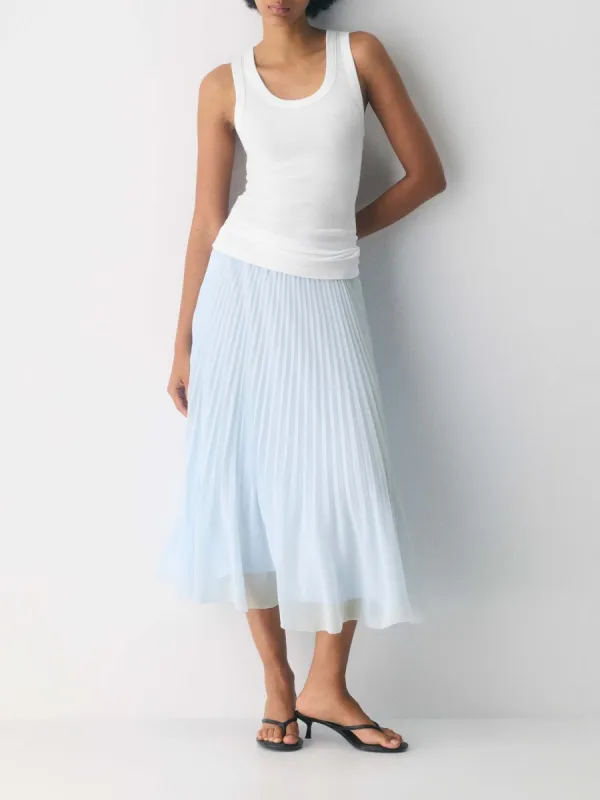 Flowy Pleated Midi Skirt