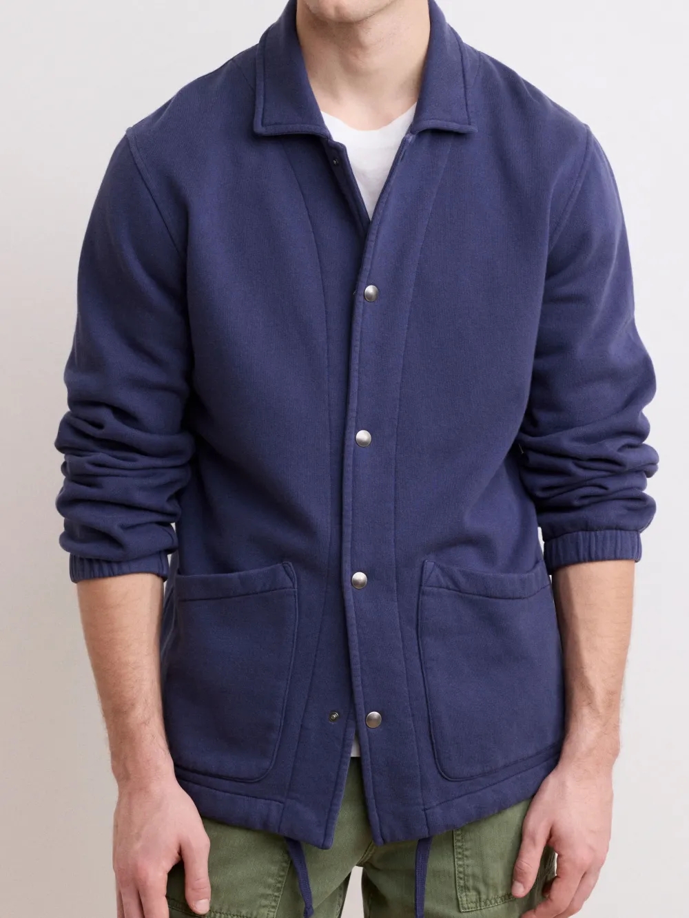 Casual Style Men's Deep Blue Jacket