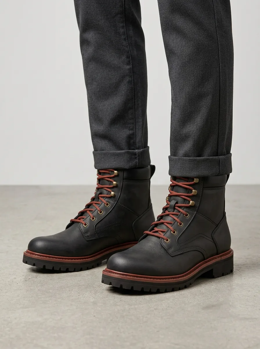 Men's Outdoor Lace-Up Work Boots
