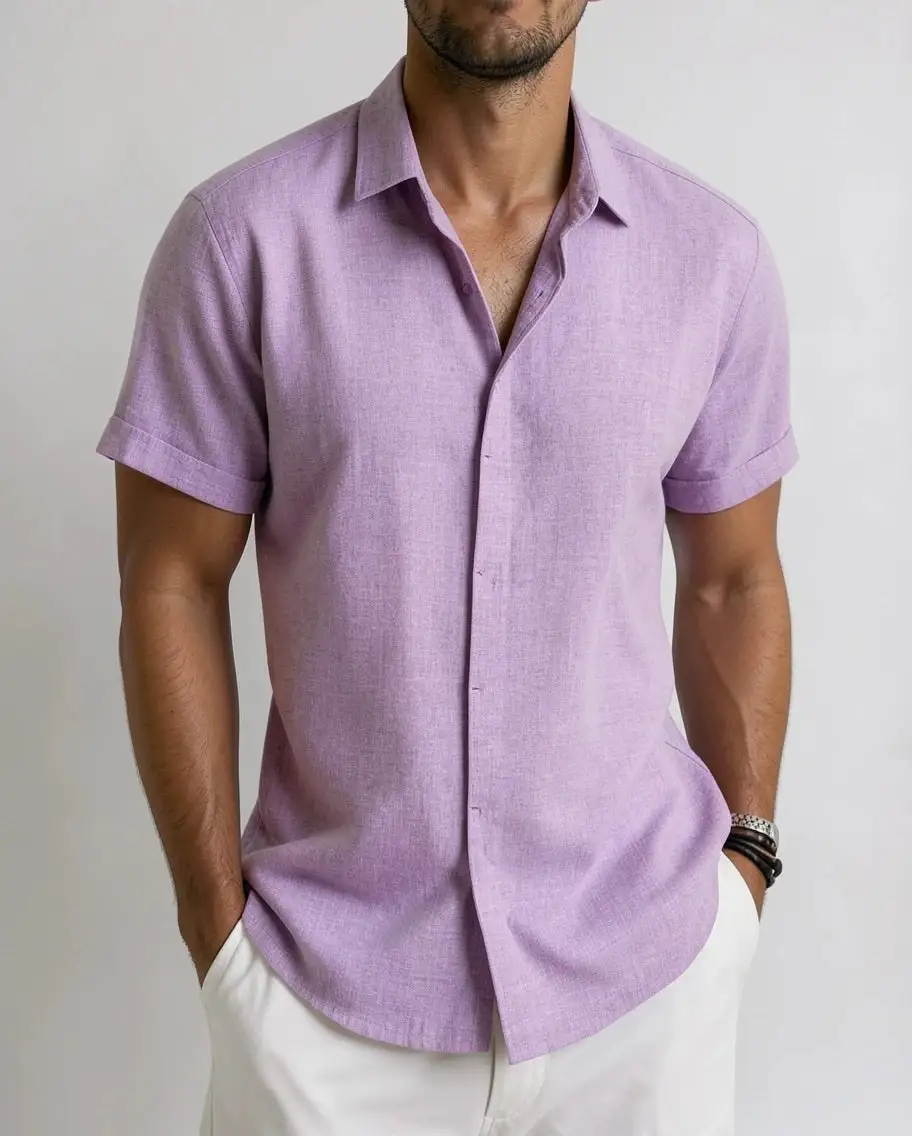 Linen Short Sleeve Casual Shirt