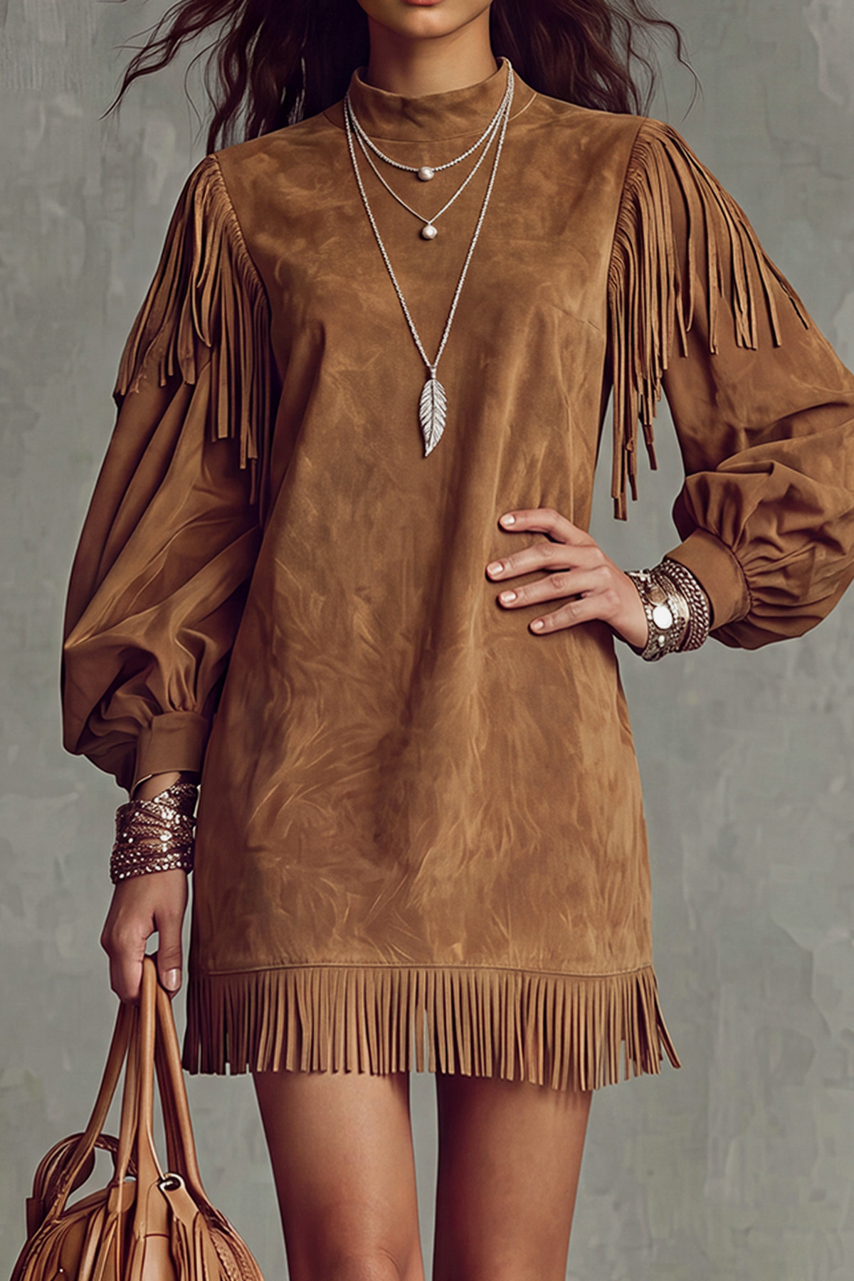 Classic Fringe Mini Dress