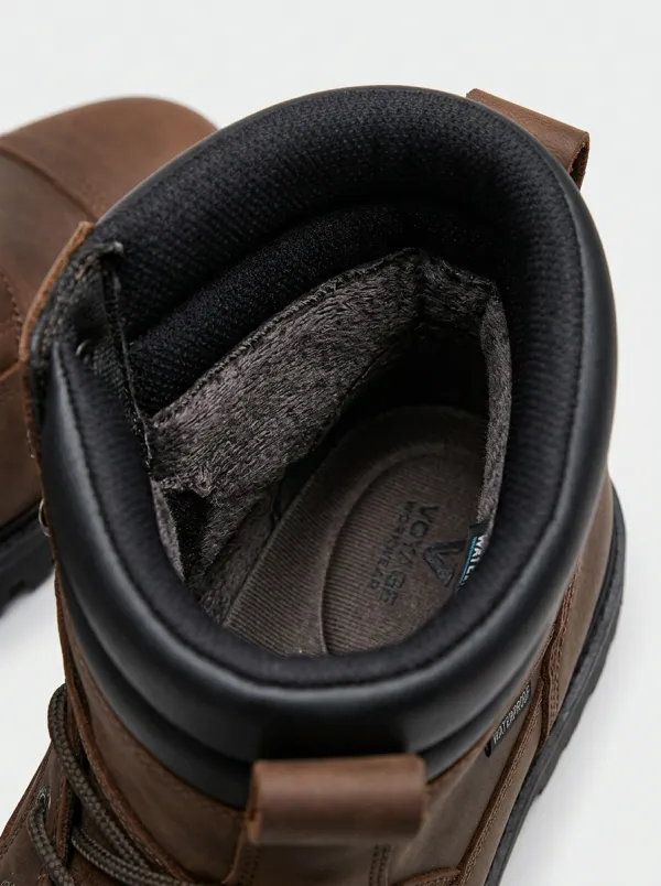Task-Ready Leather-Look Men's Waterproof Work Boots