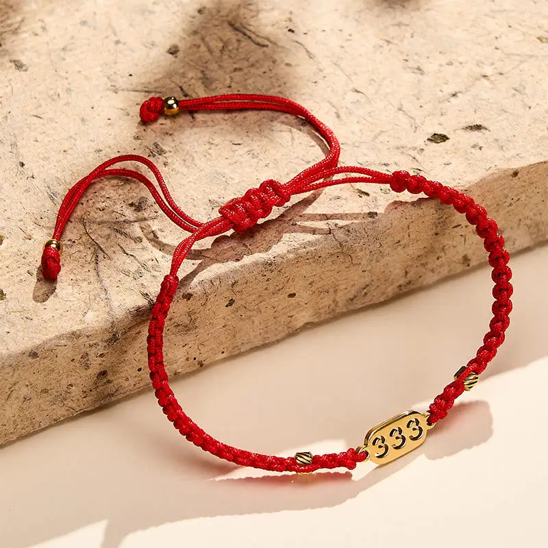 Angel Numbers Braided String Connection Bracelet