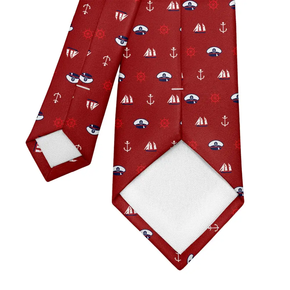 Refined Nautical Design Necktie