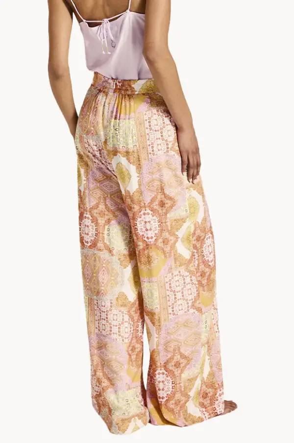 Pleated Tailored Wide Leg Pants