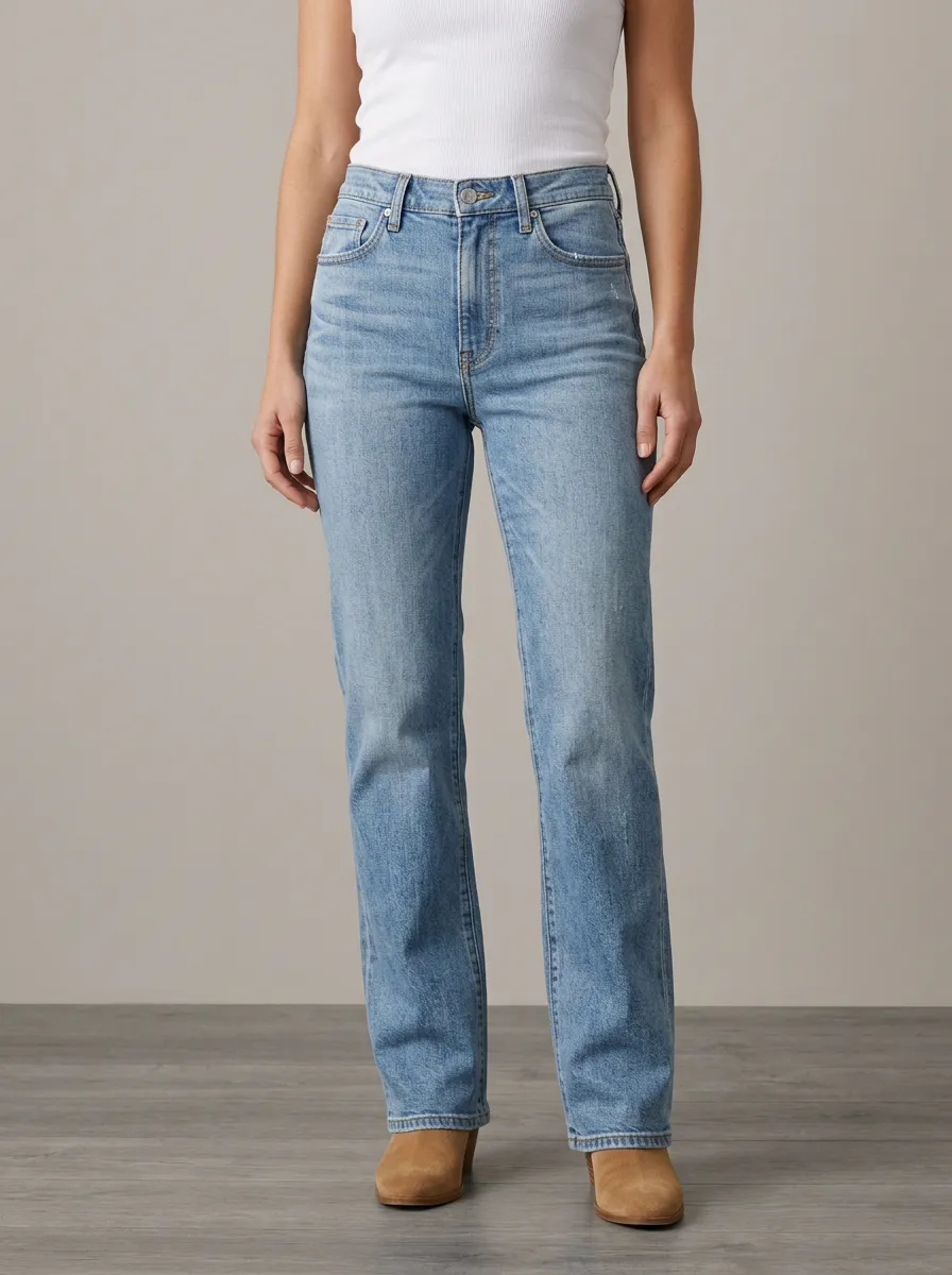 Washed Denim Casual Daily-Wear Denim Jeans