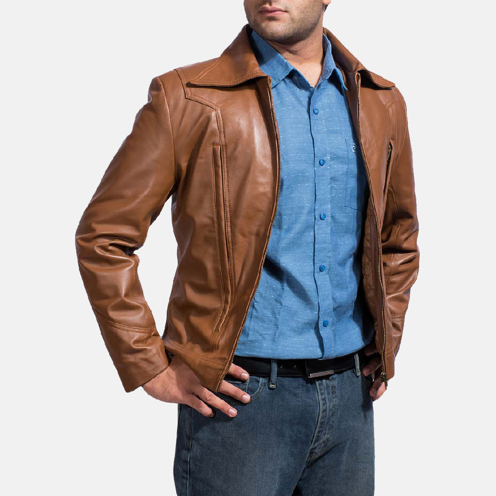 Men's Outdoor Leather Jacket
