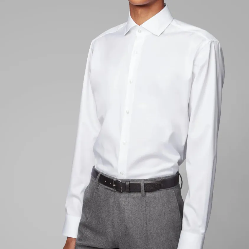 Modern Business Formal Spread-Collar Men's Shirt