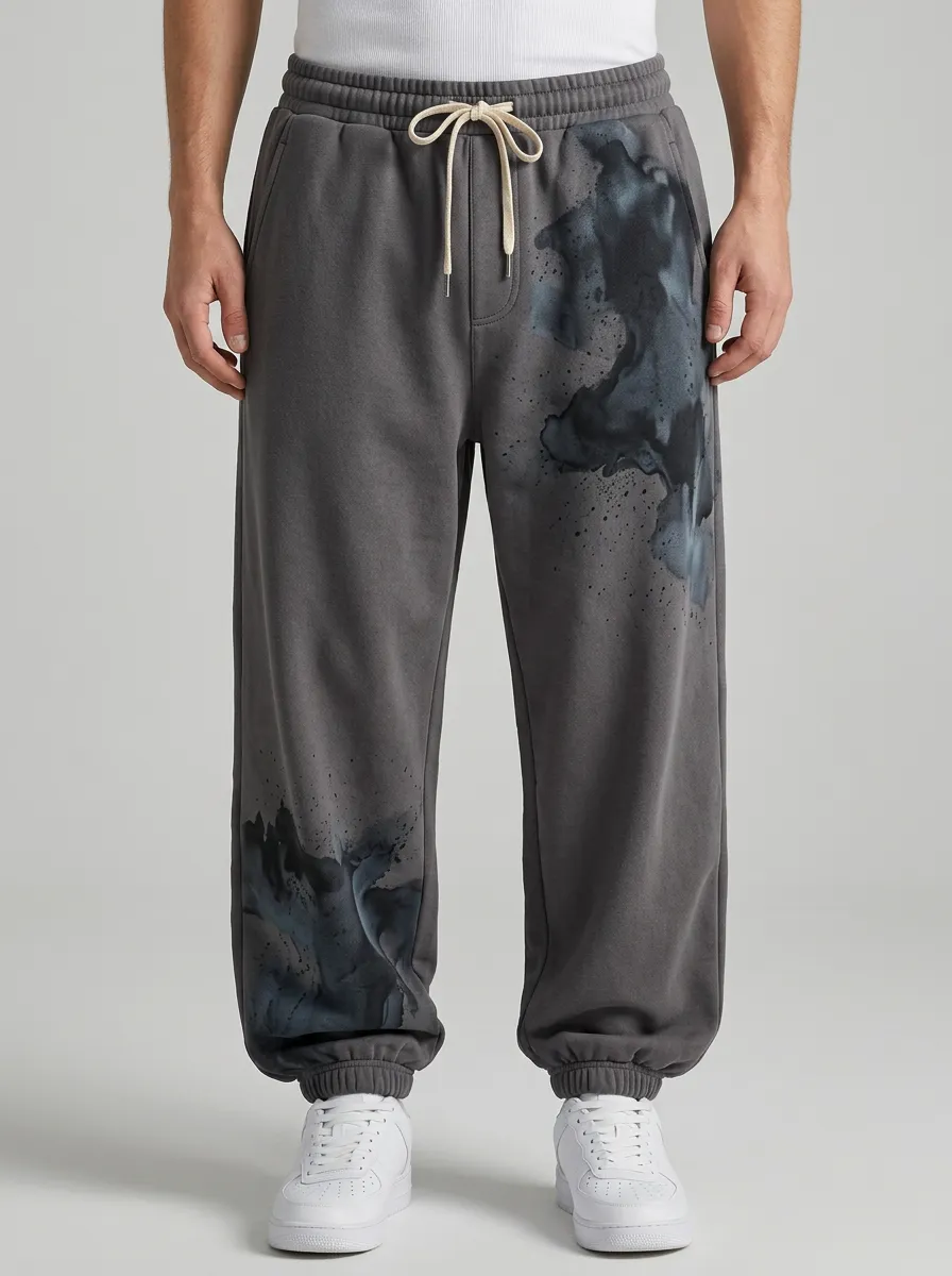 Unisex Street Ink Splatter Sweatpants