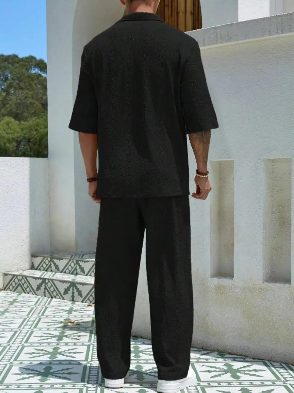 Half Sleeve Top and Pants Set