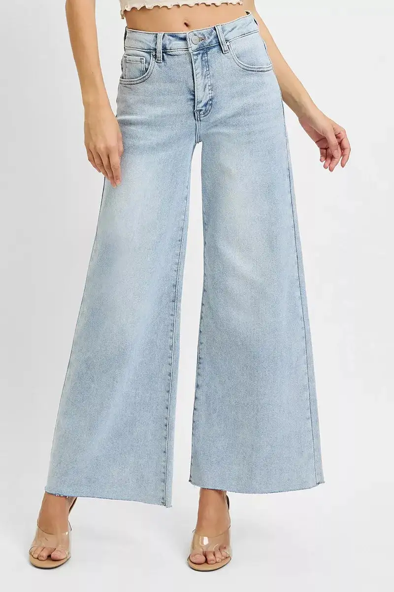 High Rise Palazzo Jeans