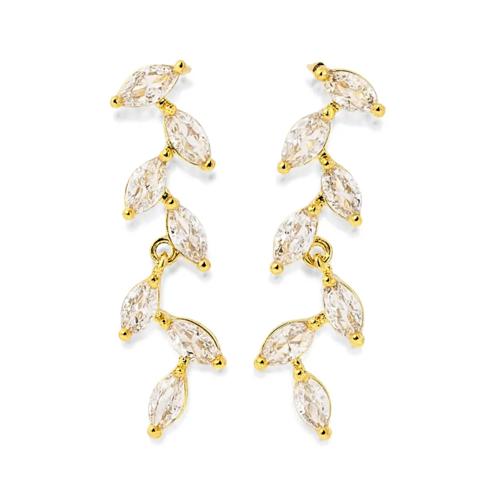 Vine Leaf Stud Earrings