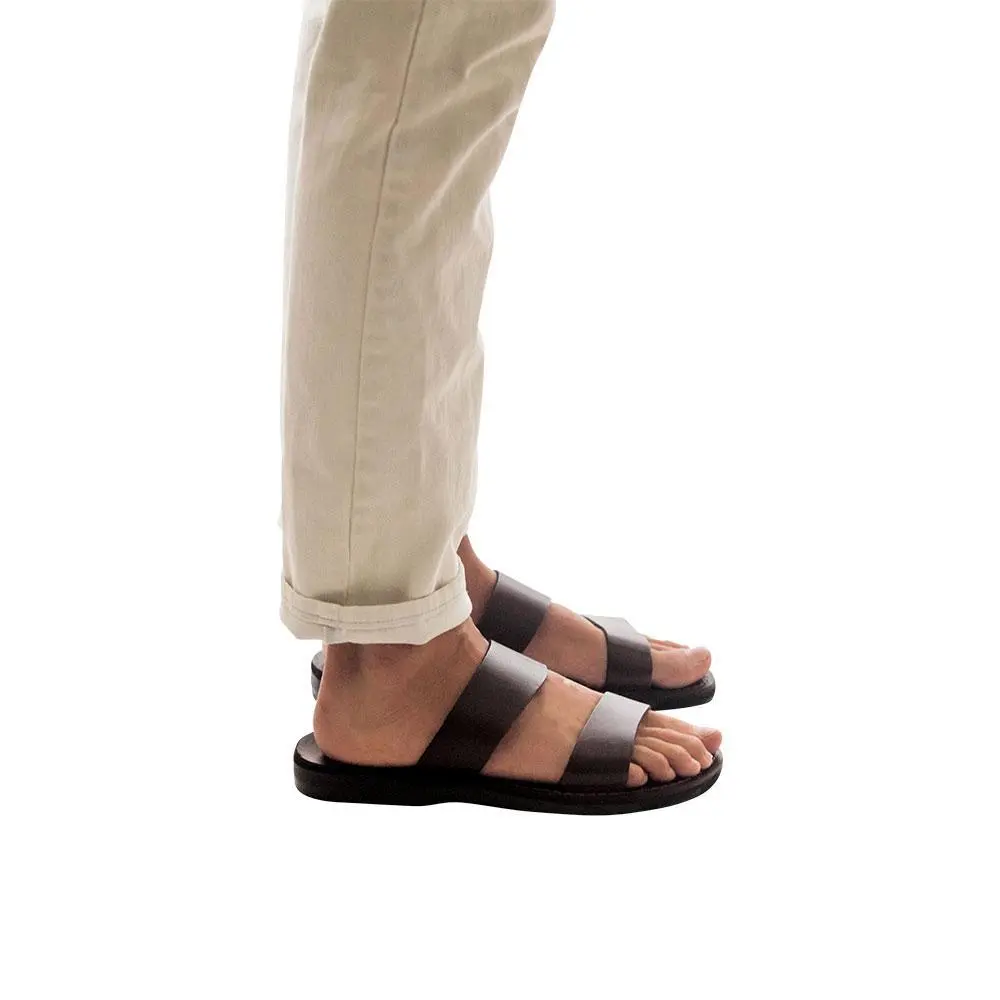 Leather Double Strap Sandals