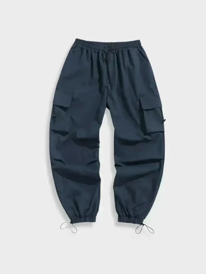 Men'slim Fit Cargo Pants with Rits for Dagelijks En Outdoor Gebruik