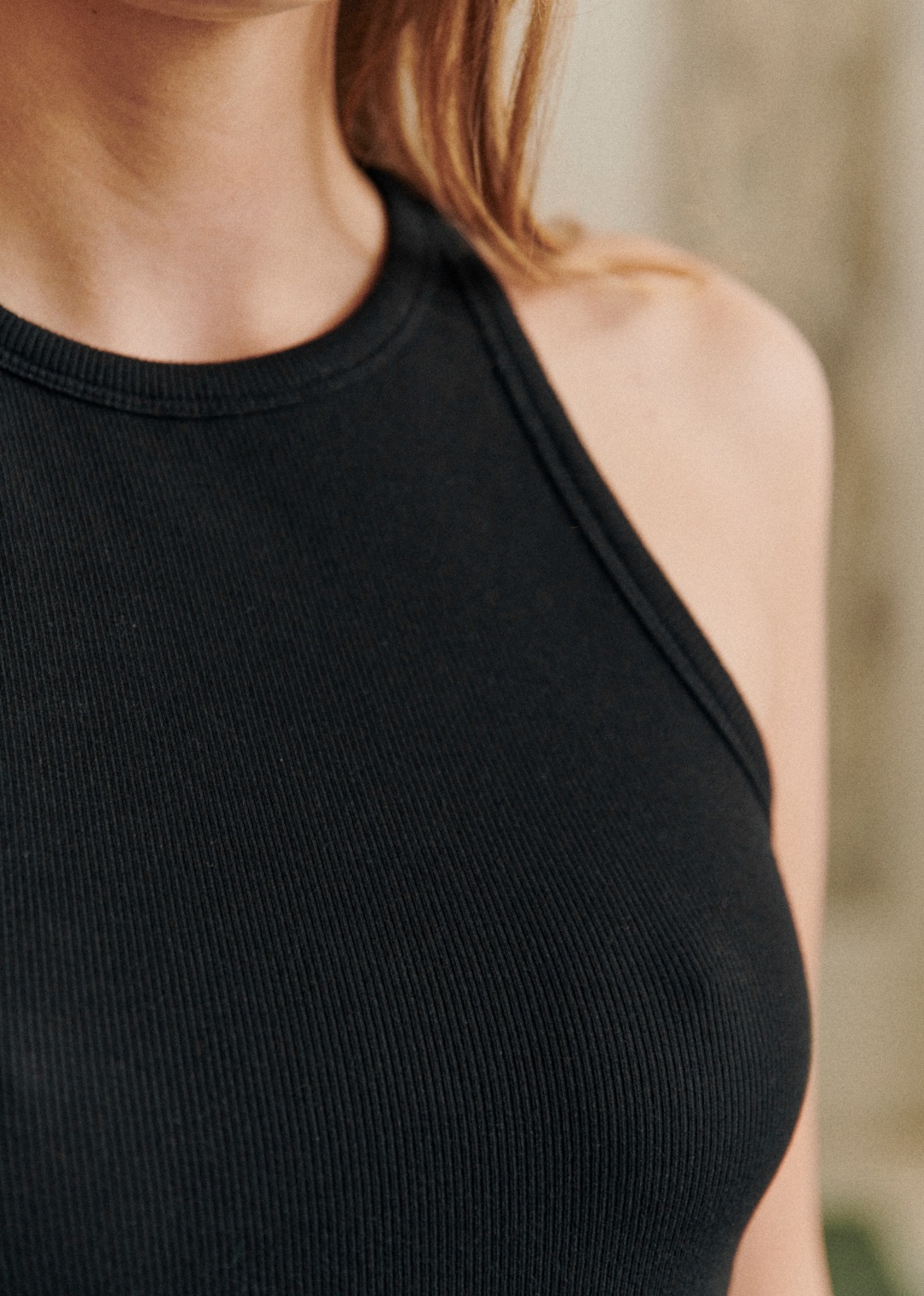 Organic Cotton Cropped Vest Top