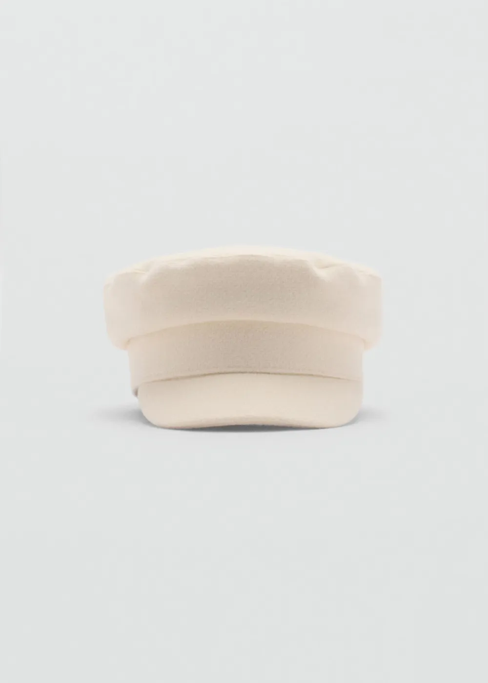 Casual Style Ecru Baker Cap