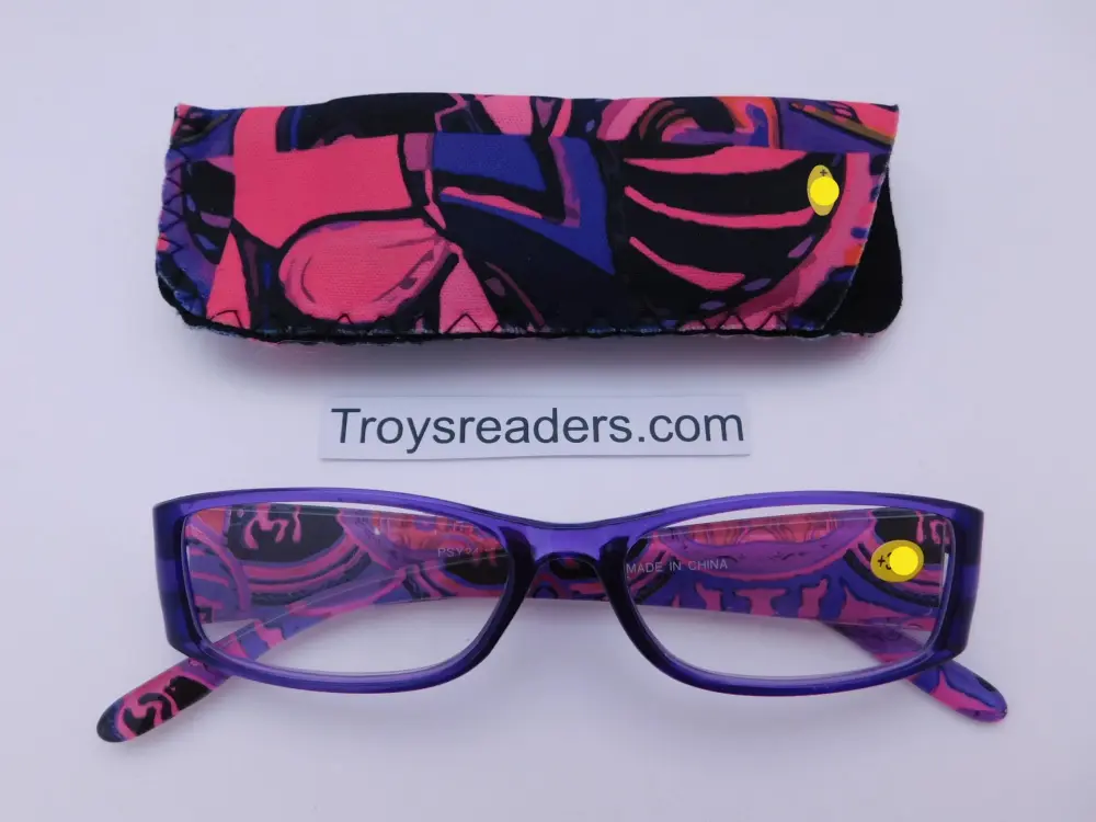 Artistic Reading Glasses with Matching Case