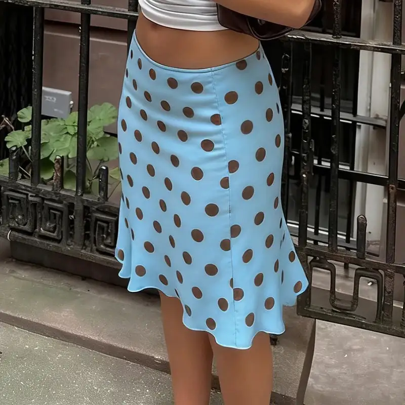Midi Polka-Dot Skirt