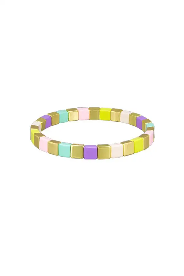 Soft Enamel Tile Bracelet