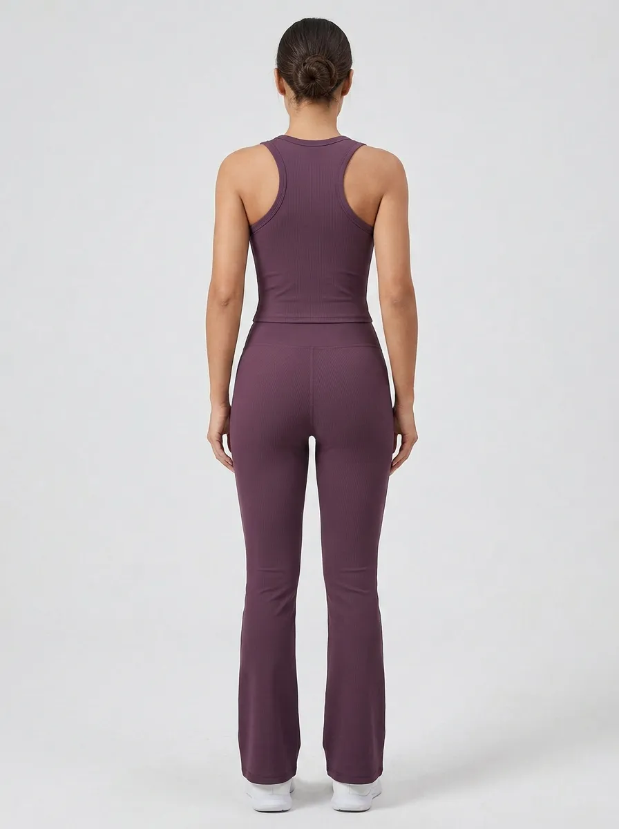 Studio Everyday-Look Women's Tank Top Flare Pants Active Set