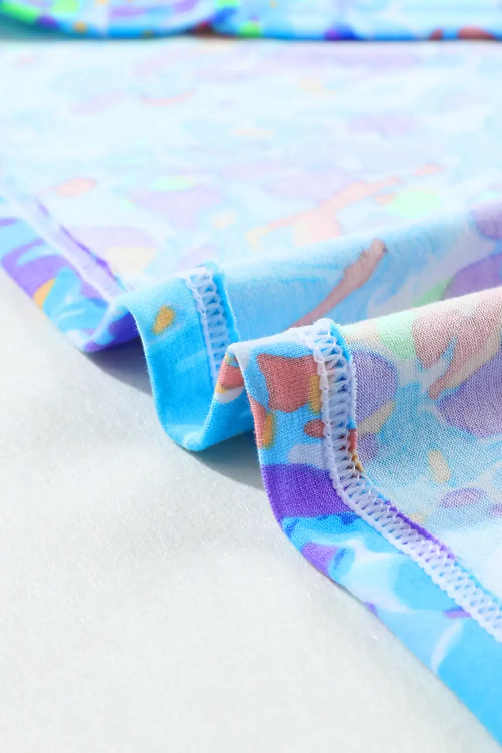 Sky Blue Loose Painted Floral