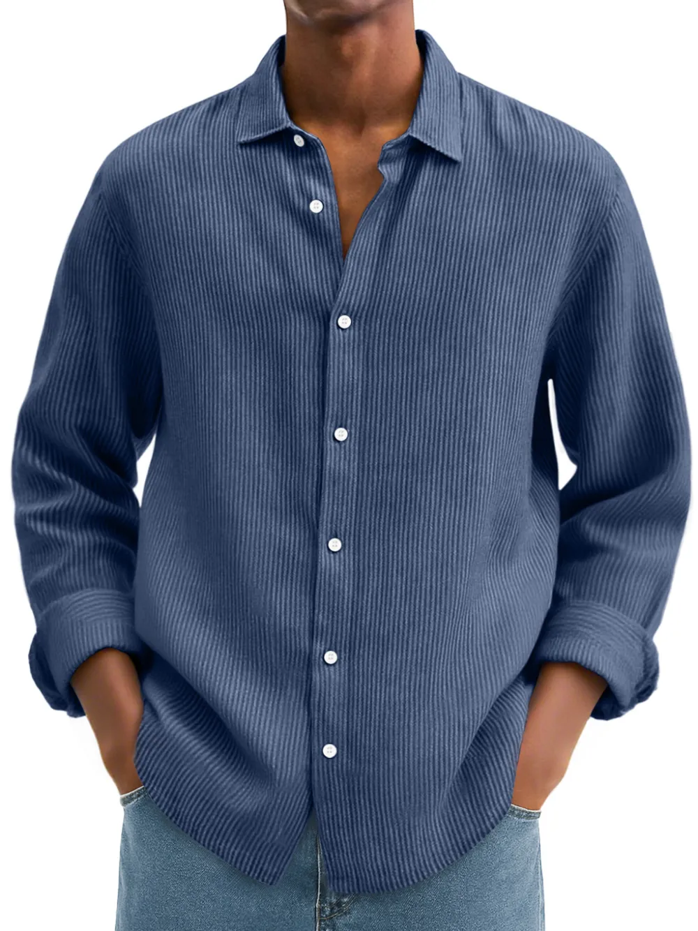 Clean Cut Corduroy Long Sleeve Shirt