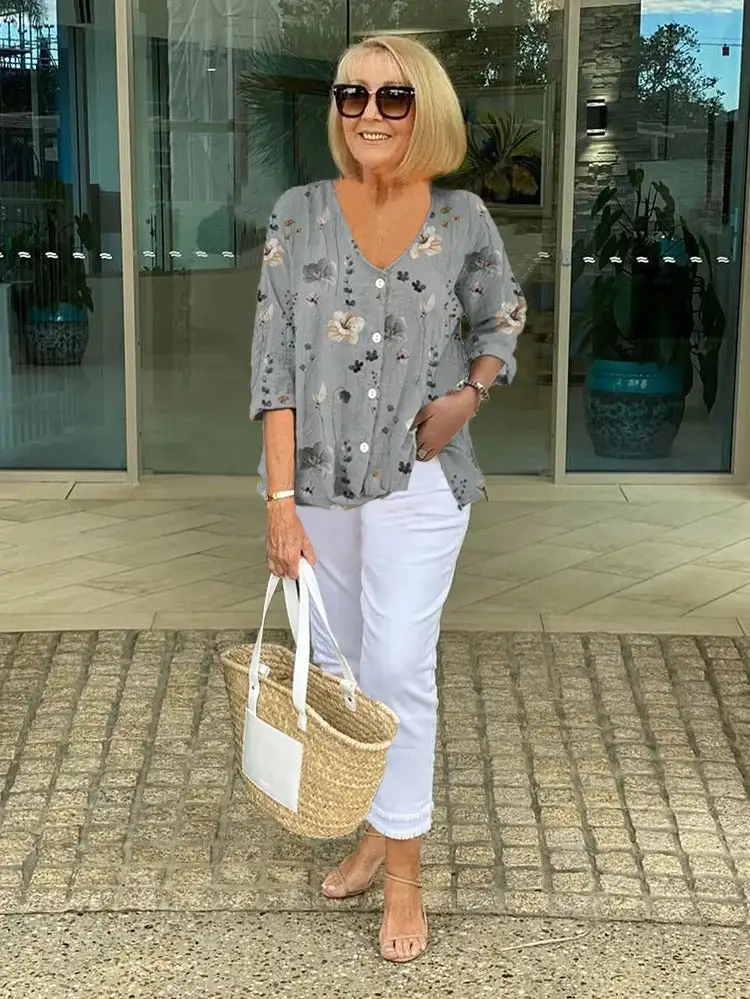  Floral Soft Blouse