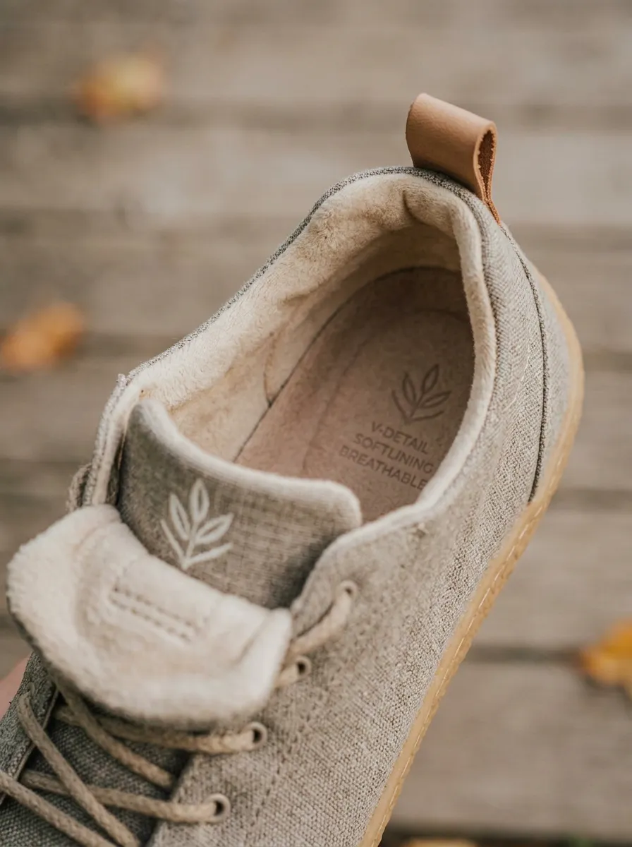 Winter-Ready Minimalist Leaf Silhouette Unisex Barefoot Shoes