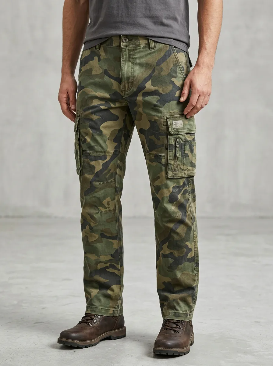 Functional Camouflage Cargo Pants