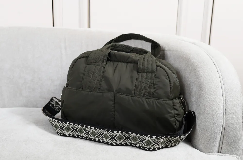 Fluffy Duffle Bag with Strap (Small)