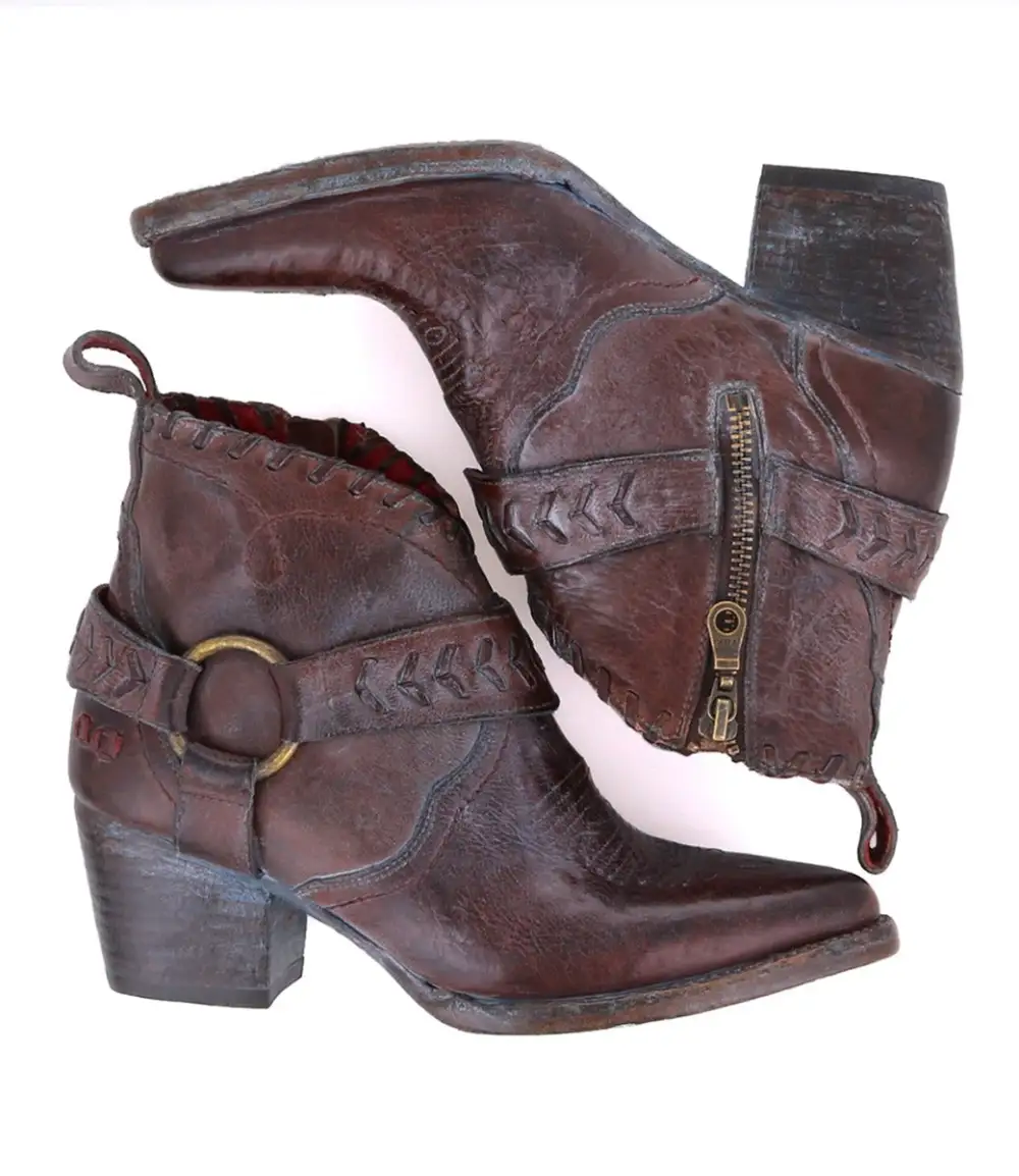 Harness Woven Western Boots