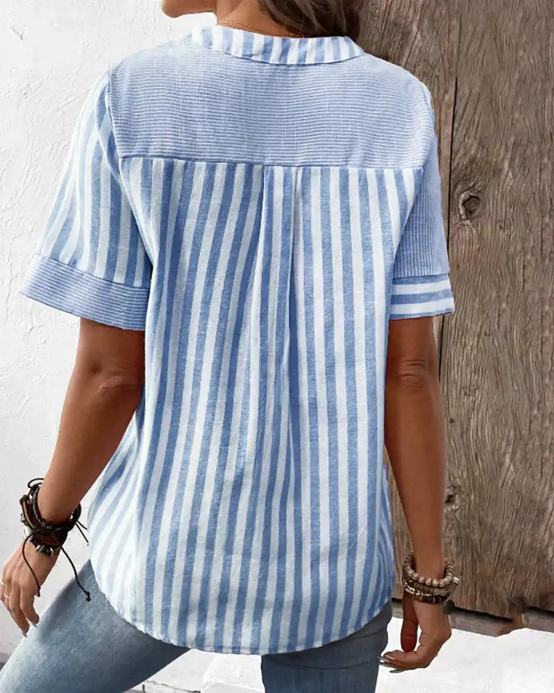 Relaxed Striped Blouse