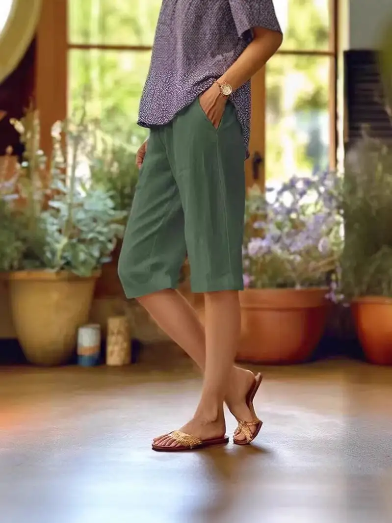  Knee Length Pocket Shorts