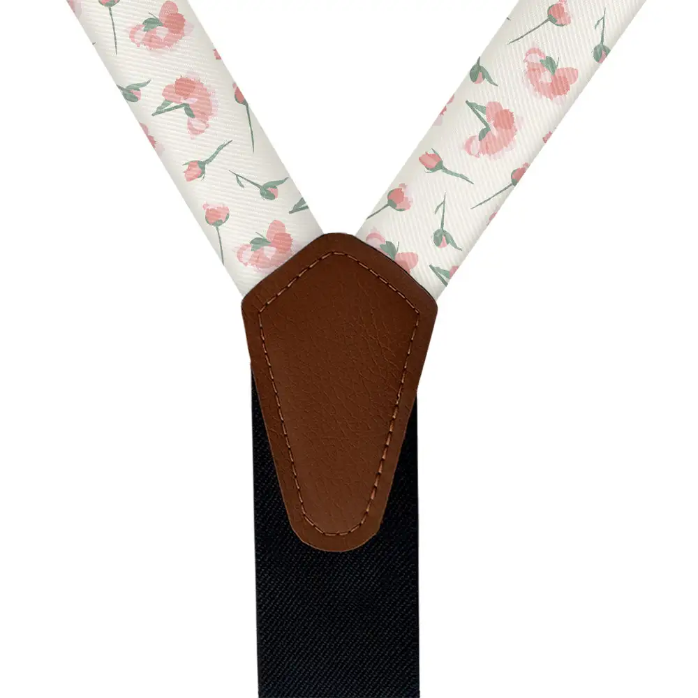 Peonies Floral Pattern Suspenders