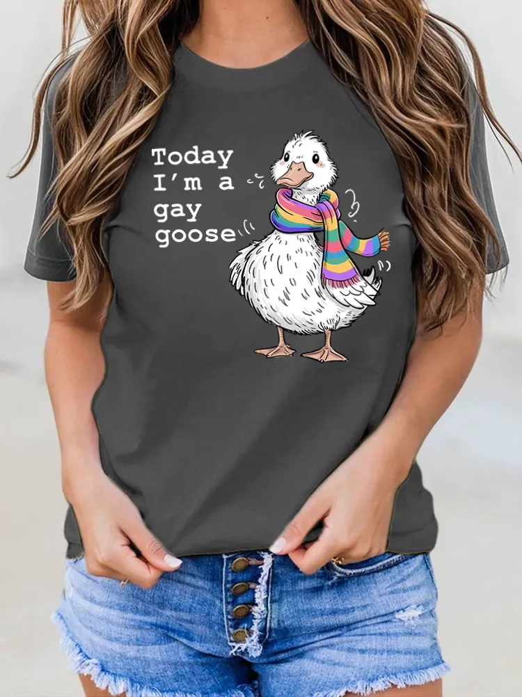 Graphic Round-Neck Short Sleeve T-Shirts