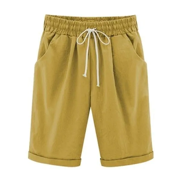 All Colors 10-Piece Set Only $5.99-Elastic Waist Casual Comfy Summer Shorts