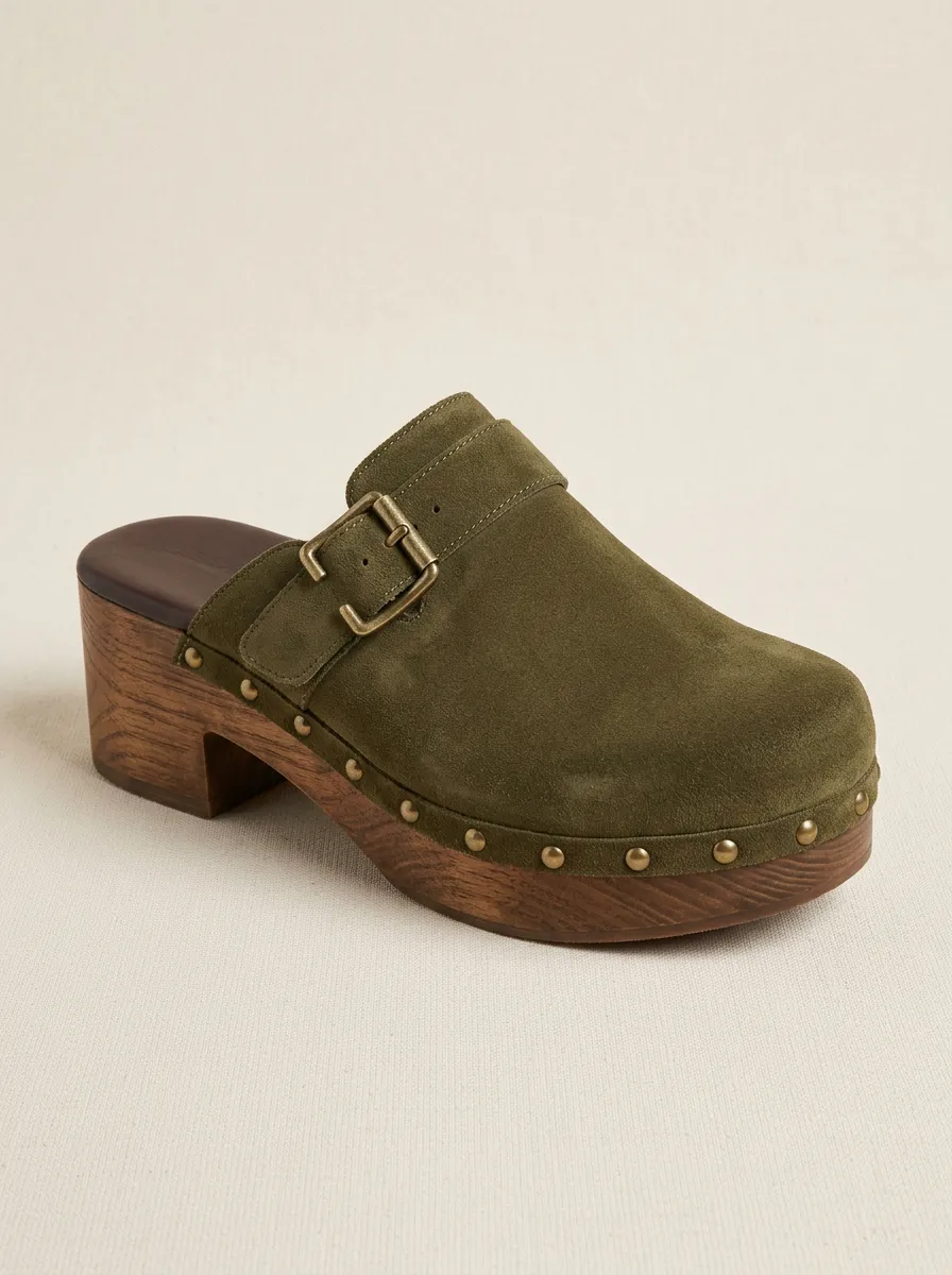 Wooden-soled shoes
