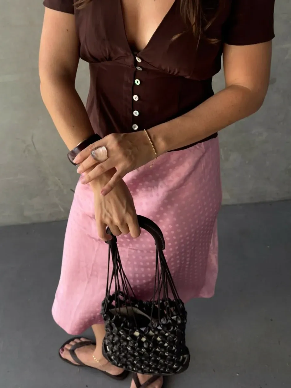 Casual Style Elasticated Waist Skirt