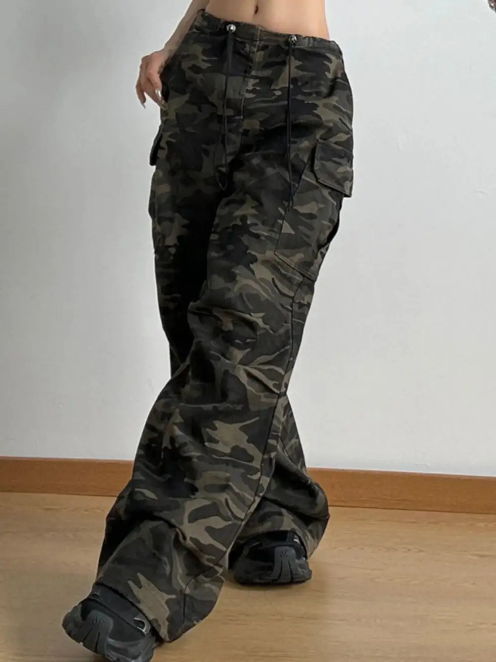 Everyday Wide Leg Drawstring Denim Jeans