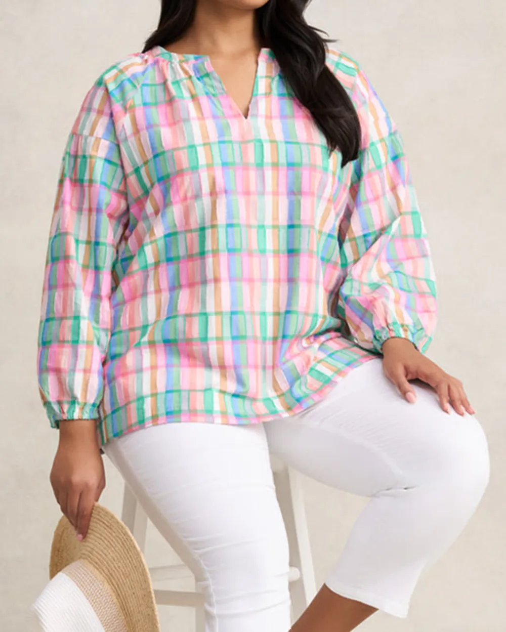 Cotton Check Top