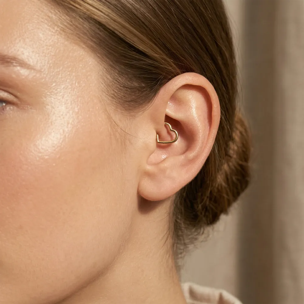 Dainty Titanium Hinged Hoop Ring