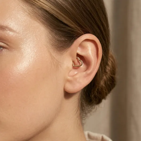 Dainty Titanium Hinged Hoop Ring