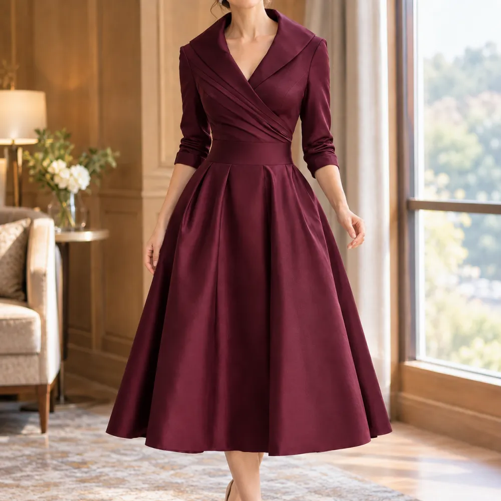 Streamlined Refined Women's Midi Dress