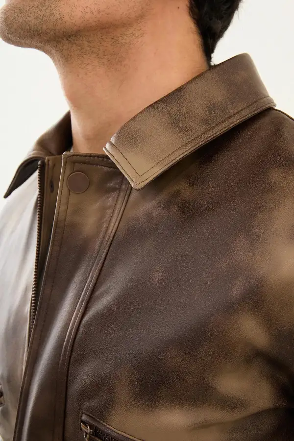 Classic Leather Refined Casual Jacket
